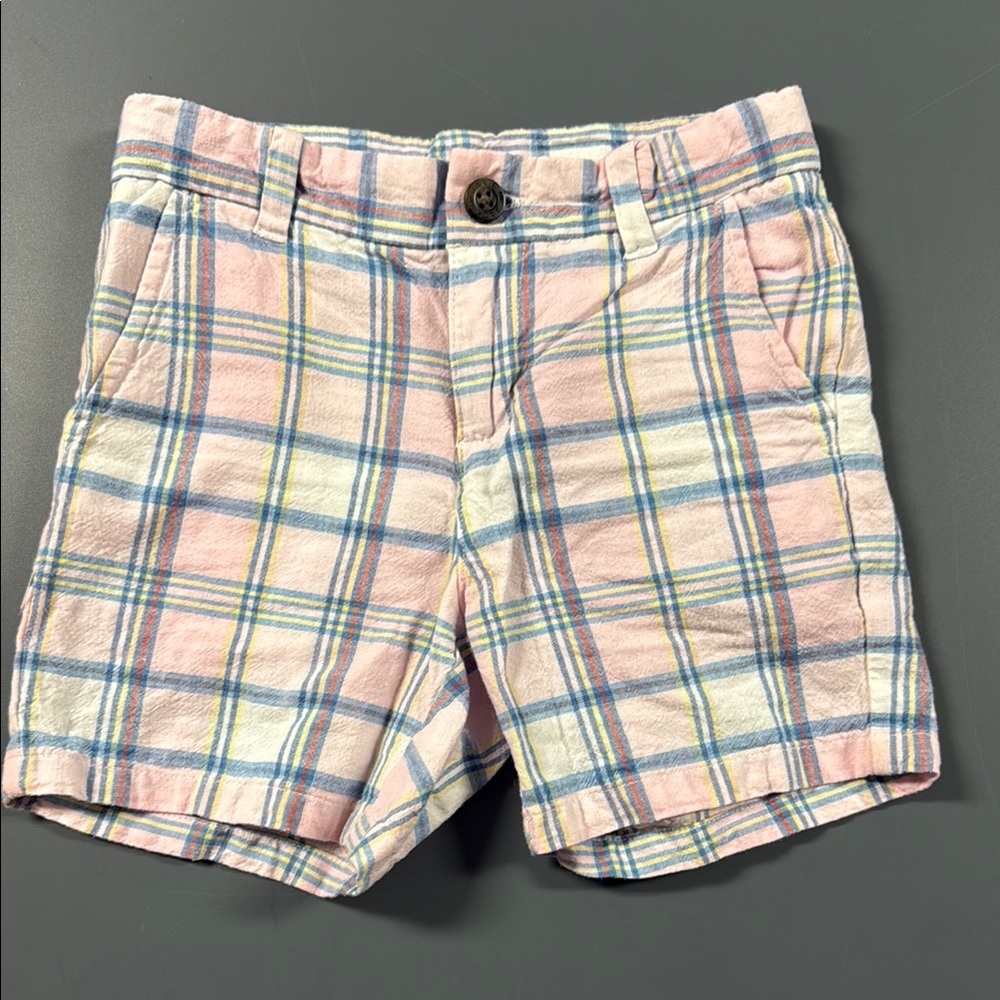 Janie and Jack Multicolor Plaid Shorts
